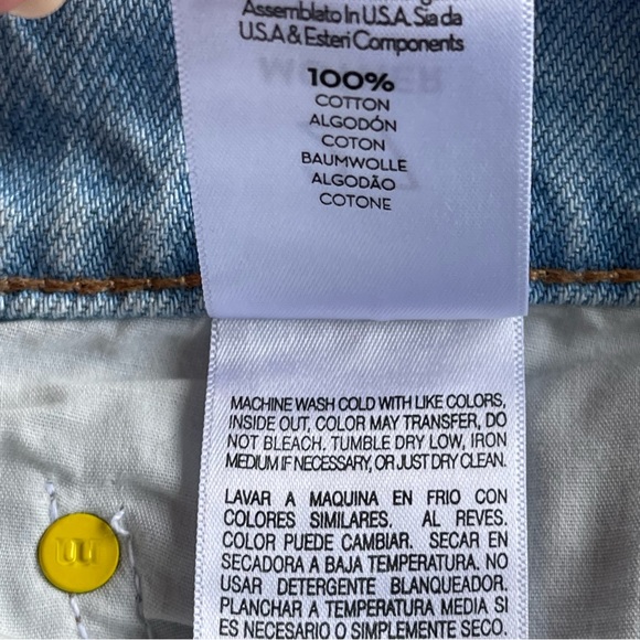 Mother Snacks High Waist Double Stack Ankle Jeans Straight Leg Size 26 - Picture 7 of 8